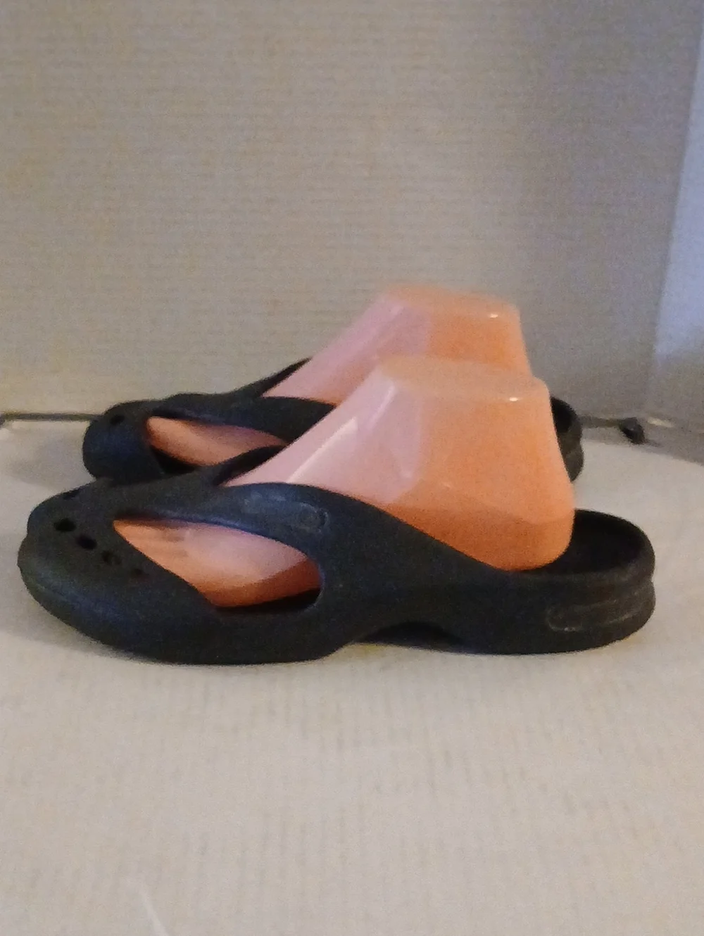 Men's Black Slip-On Sandals